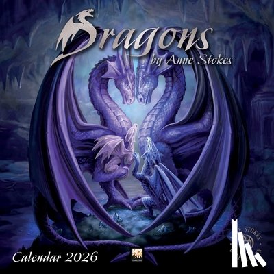 Flame Tree Studio - Dragons by Anne Stokes Wall Calendar 2026 (Art Calendar)