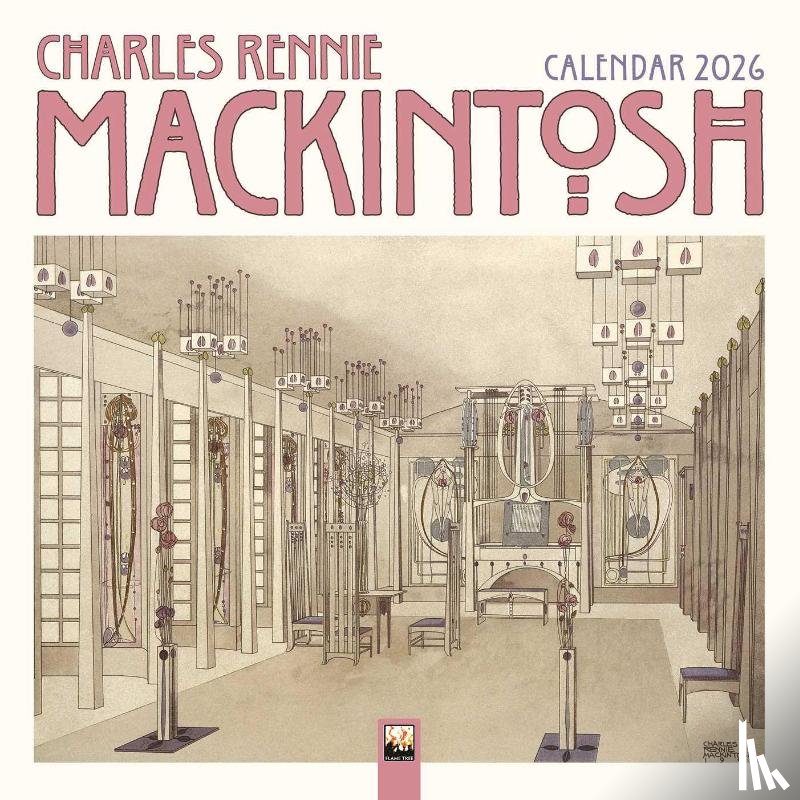 Flame, Tree - Charles Rennie Mackintosh Wall Calendar 2026 (Art Calendar)