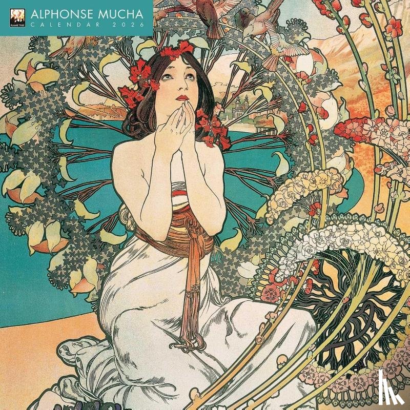 Flame, Tree - Alphonse Mucha Wall Calendar 2026 (Art Calendar)