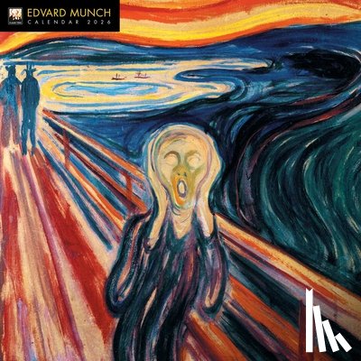 Flame Tree Studio - Edvard Munch Wall Calendar 2026 (Art Calendar)