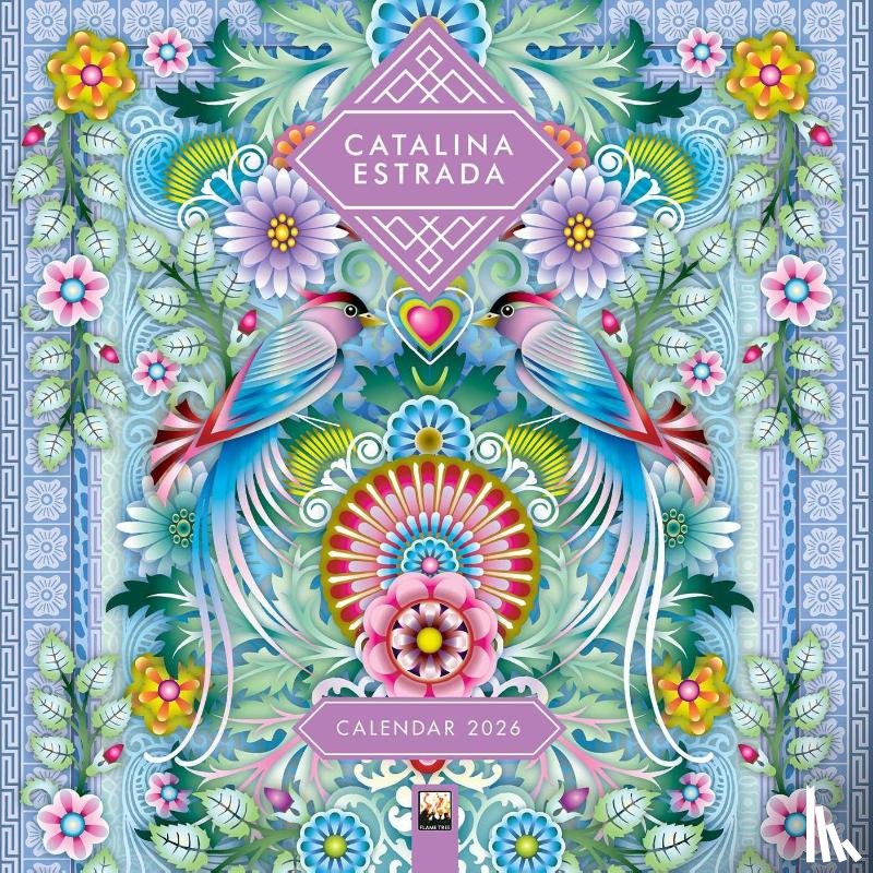 Flame, Tree - Catalina Estrada Wall Calendar 2026 (Art Calendar)