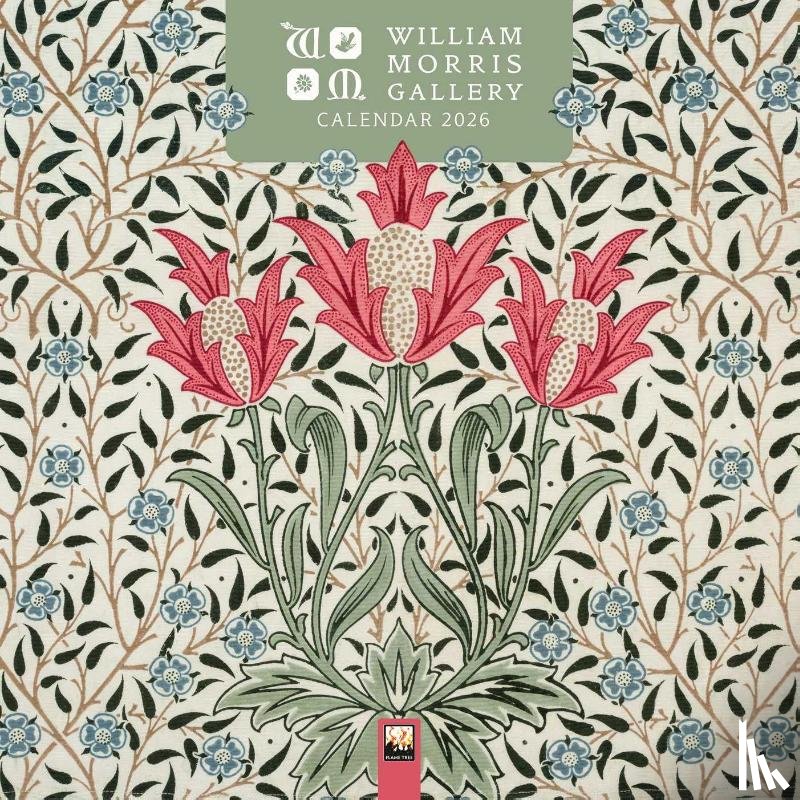 Flame, Tree - William Morris Gallery Wall Calendar 2026 (Art Calendar)