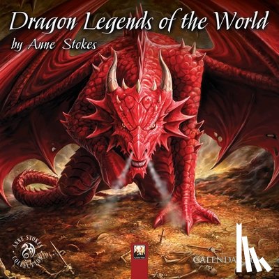 Flame Tree Studio - Anne Stokes: Dragon Legends of the World Mini Wall calendar 2026 (Art Calendar)