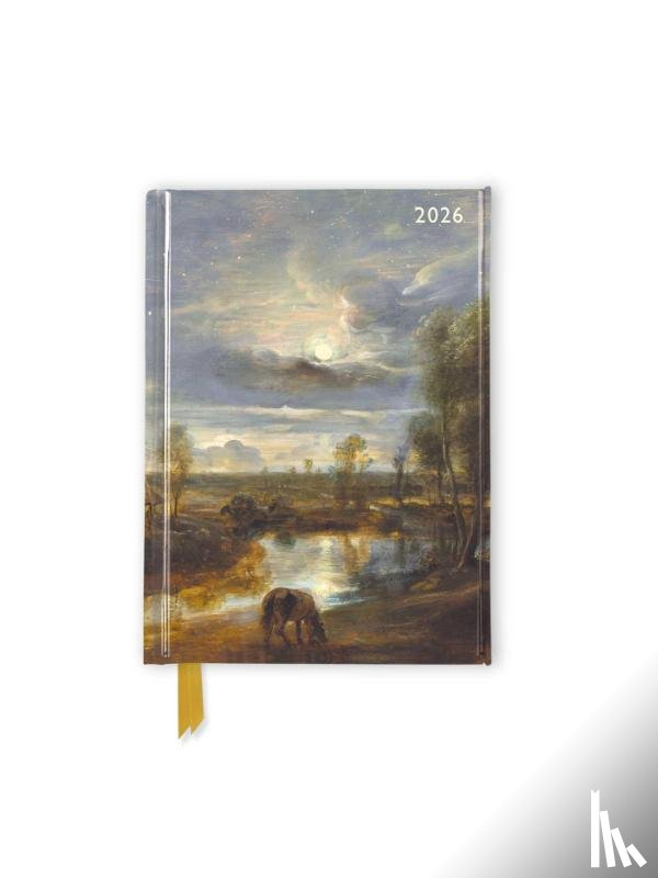 Flame, Tree - The Courtauld: Landscape by Moonlight 2026 Luxury Pocket Diary Planner - Week to View