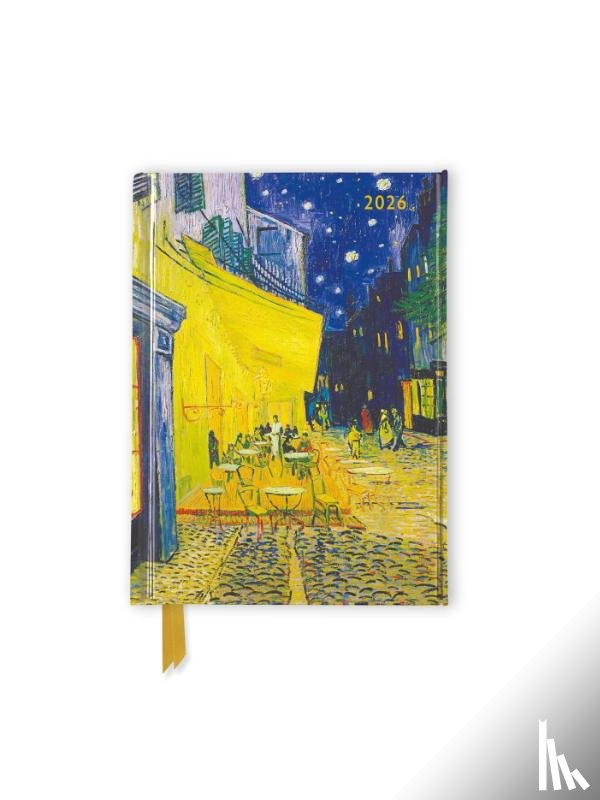 Flame, Tree - Vincent van Gogh: Cafe Terrace 2026 Luxury Pocket Diary Planner - Week to View