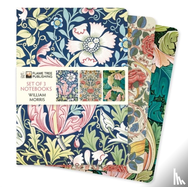Flame Tree Studio - William Morris Set of 3 Standard Notebooks