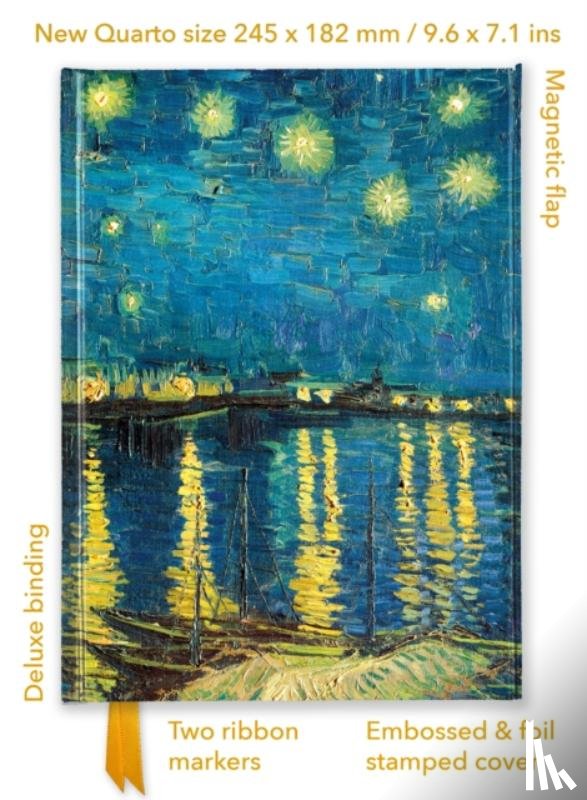  - Vincent van Gogh: Starry Night over the Rhone (Foiled Quarto Journal)