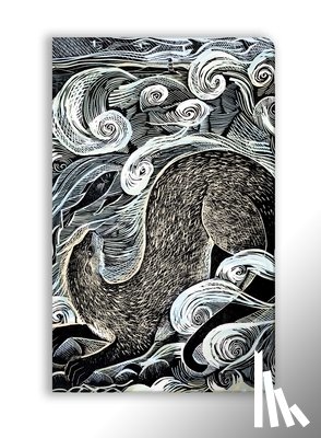Flame Tree Studio - Angela Harding: Shetland Otter, Shetland Sea (Soft Touch Journal)