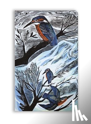 Flame Tree Studio - Angela Harding: Suffolk Kingfishers (Soft Touch Journal)