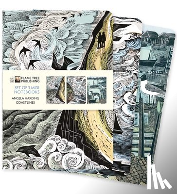 Flame Tree Studio - Angela Harding: Coastlines Set of 3 Midi Notebooks