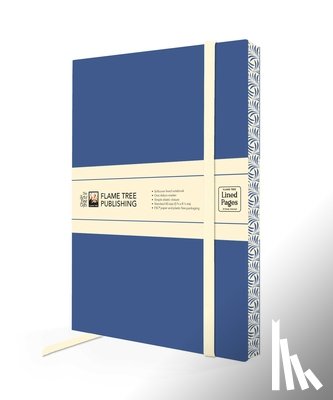 Flame Tree Studio - Dark Blue & Cream Artisan Paperback Notebook