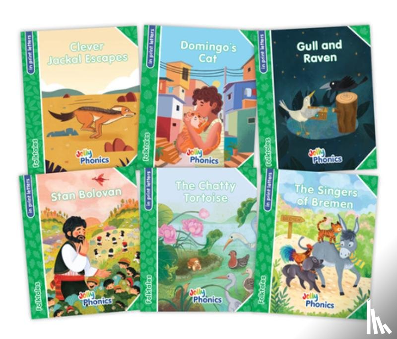 Van-Pottelsberghe, Louise - Jolly Phonics Folktales Green Readers (Level 3) Complete Set (1-6)