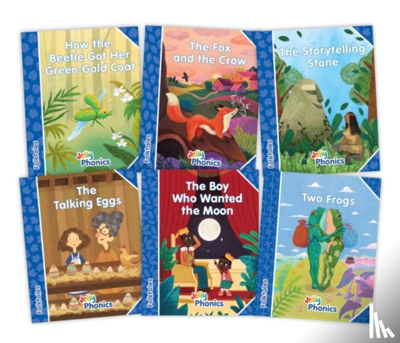Van-Pottelsberghe, Louise - Jolly Phonics Folktales Blue Readers (Level 4) Complete Set (1-6)