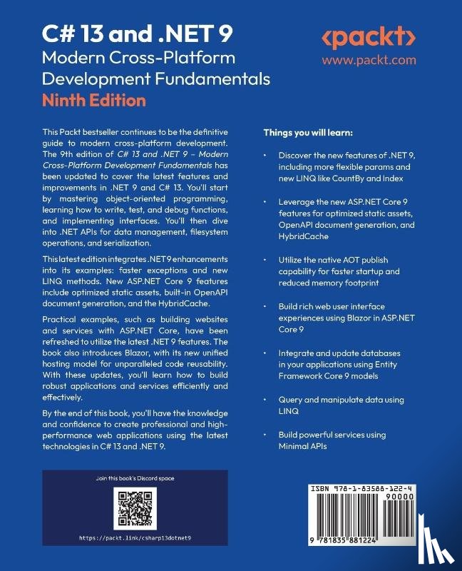 Price, Mark J. - C# 13 and .NET 9 - Modern Cross-Platform Development Fundamentals - Ninth Edition