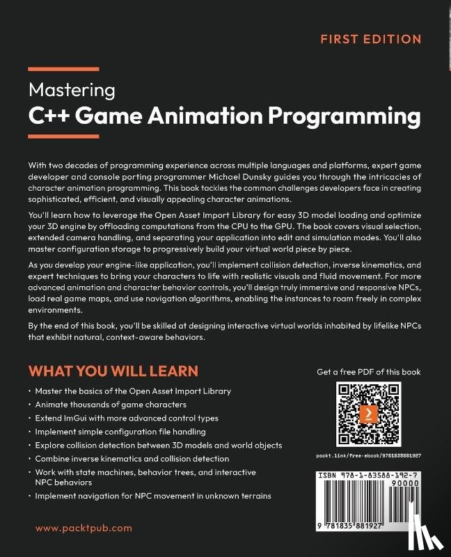 Dunsky, Michael - Mastering C++ Game Animation Programming