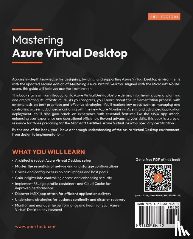 Mangan, Ryan, McLoughlin, Neil, Meurer, Marcel - Mastering Azure Virtual Desktop - Second Edition