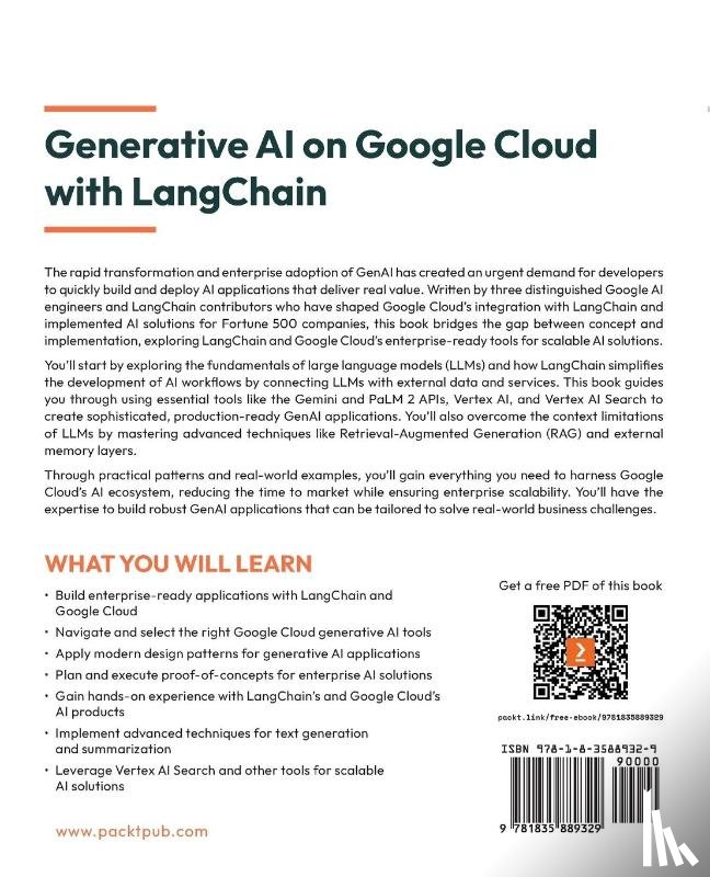 Kuligin, Leonid, Zaldívar, Jorge, Tschochohei, Maximilian - Generative AI on Google Cloud with LangChain