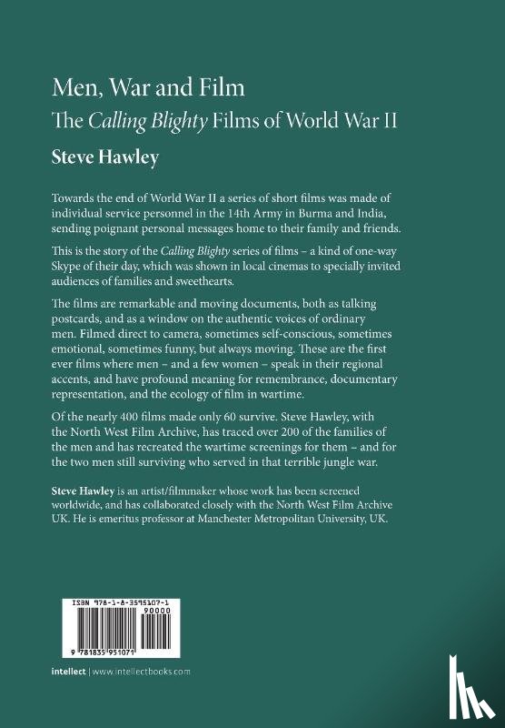 Hawley, Steve - Men, War and Film