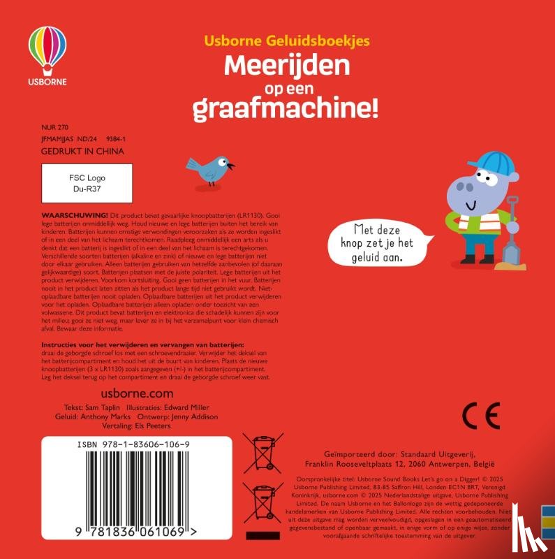 - Meerijden op een graafmachine!
