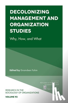  - Decolonizing Management and Organization Studies