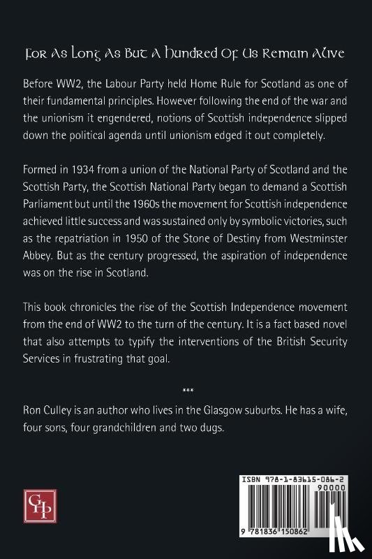 Culley, Ron - For As Long As But A Hundred Of Us Remain Alive