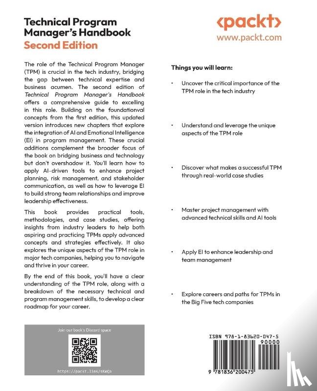 Teter, Joshua Alan - Technical Program Manager's Handbook - Second Edition