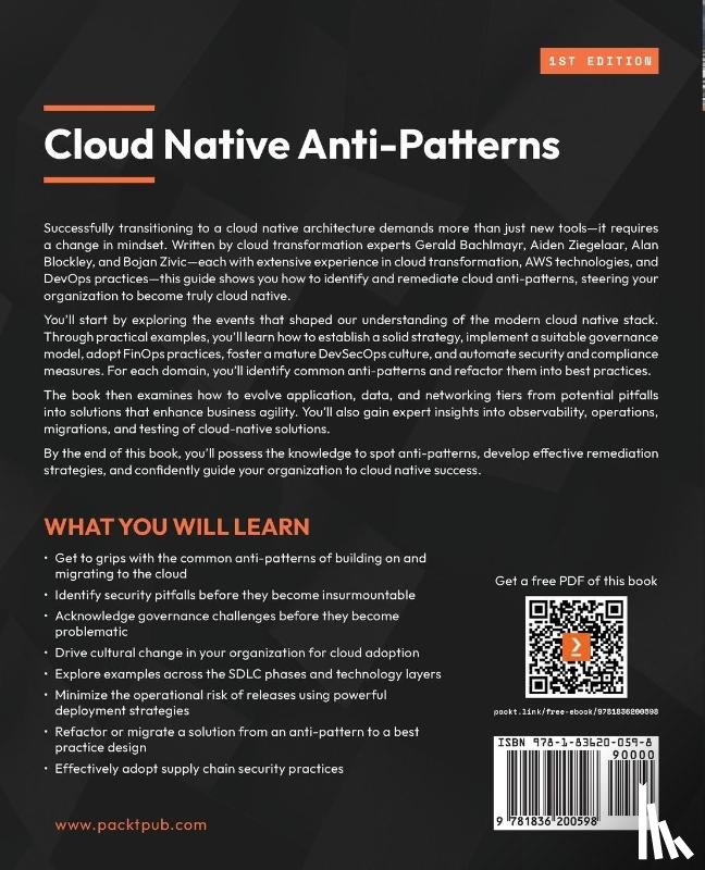Bachlmayr, Gerald, Ziegelaar, Aiden, Blockley, Alan - Cloud Native Anti-Patterns