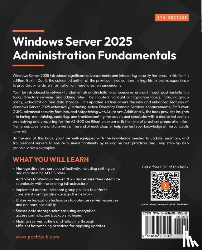 Dauti, Bekim - Windows Server 2025 Administration Fundamentals - Fourth Edition