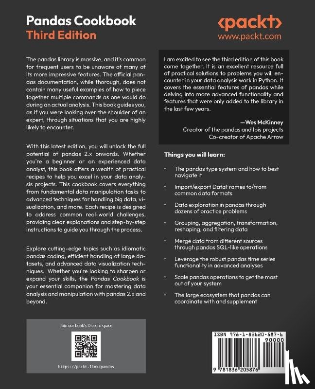 Ayd, William, Harrison, Matthew - Pandas Cookbook - Third Edition