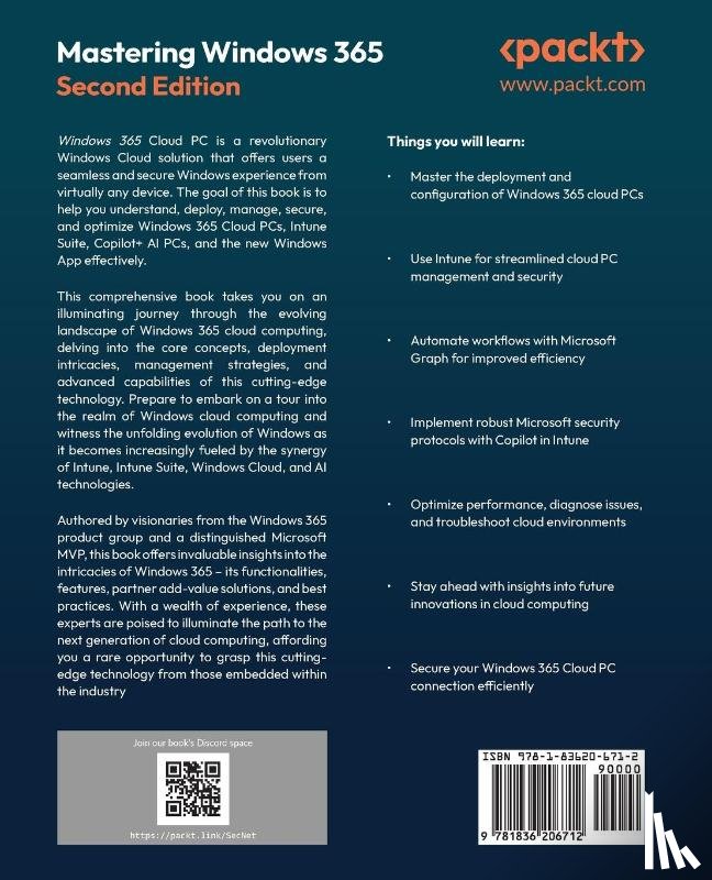 Brinkhoff, Christiaan, Patnaik, Sandeep, Pedholt, Morten - Mastering Windows 365 - Second Edition