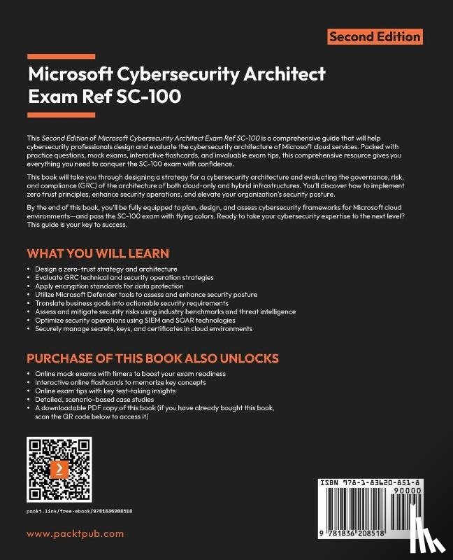 Natwick, Dwayne, Gold, Graham, Zobayer, Abu - Microsoft Cybersecurity Architect Exam Ref SC-100 - Second Edition