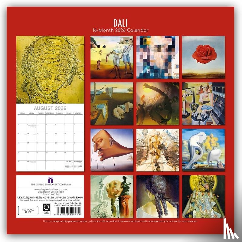 Gifted, The - Dali 2026 - Salvador Dali - 16-Monatskalender