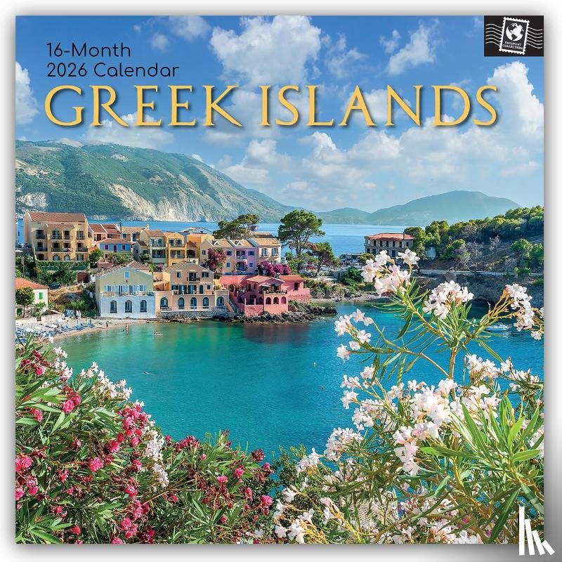 Gifted Stationery Co. Ltd - Greek Islands - Griechische Inseln 2026 - 16-Monatskalender