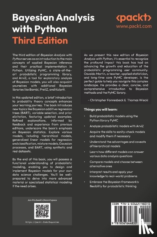 Martin, Osvaldo - Bayesian Analysis with Python - Third Edition