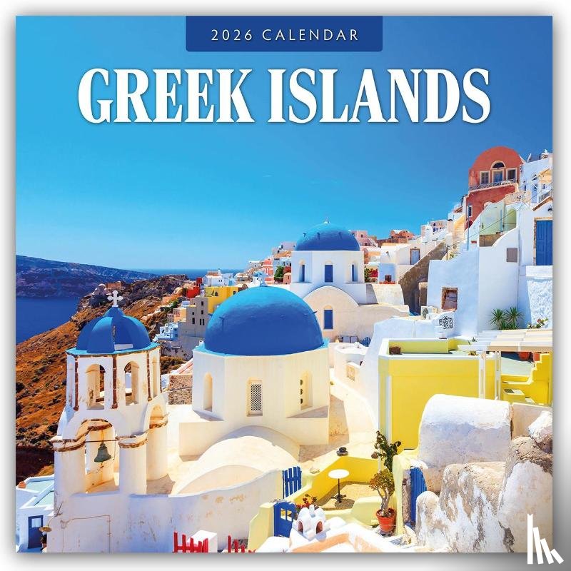 Red Robin - Greek Islands 2026 Square Wall Calendar