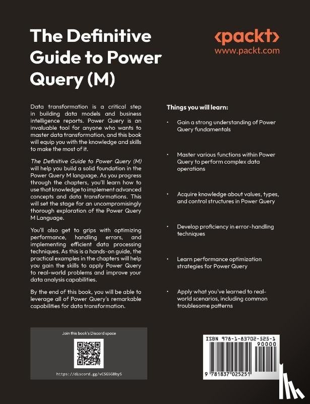 Deckler, Greg, Groot, Rick de, Korte, Melissa de - The Definitive Guide to Power Query (M)