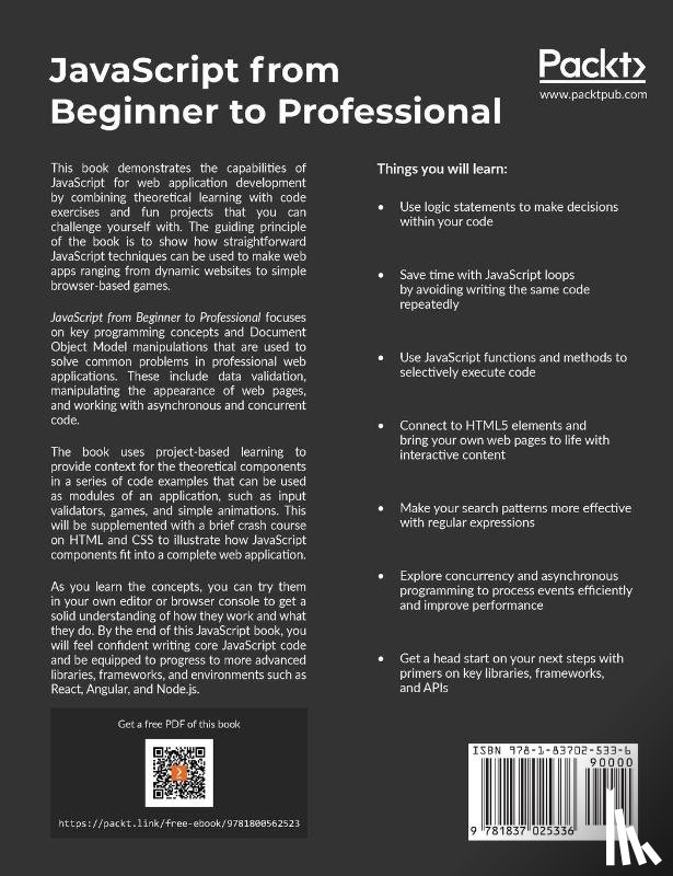 Svekis, Laurence Lars, Putten, Maaike van, Percival, Rob - JavaScript from Beginner to Professional