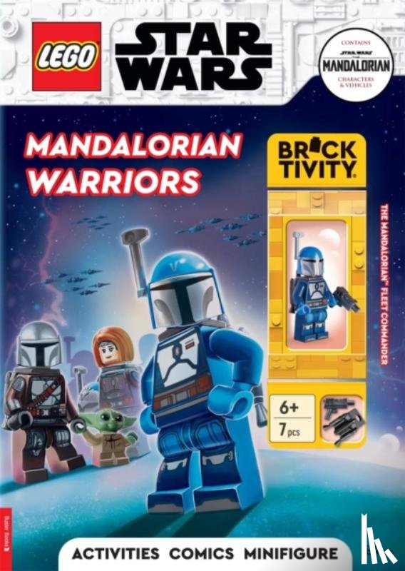 LEGO®, Buster Books - LEGO® Star Wars™: Mandalorian Warriors Activity Book (with Mandalorian Fleet Commander LEGO minifigure)