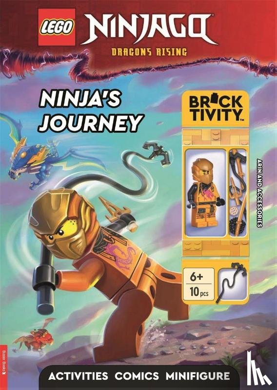 LEGO®, Buster Books - LEGO® NINJAGO®: Ninja's Journey Activity Book (with Arin minifigure and accessories)