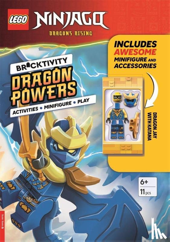 LEGO®, Buster Books - LEGO® NINJAGO®: Dragon Powers (with Dragon Jay minifigure and katana sword)