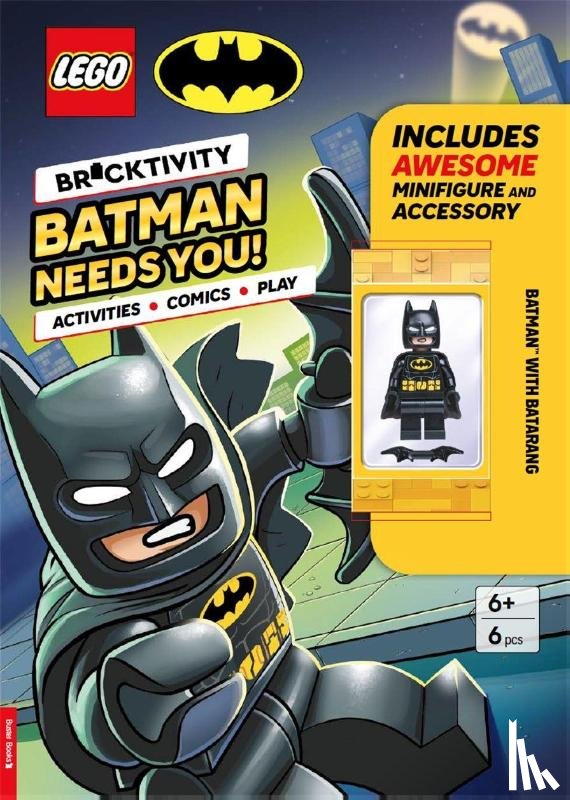 LEGO®, Buster Books - LEGO® Batman™: Batman Needs You! (with LEGO Batman minifigure and batarang)