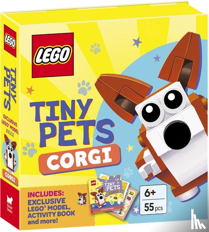 LEGO®, Buster Books - LEGO® Books. Tiny Pets: Corgi (with exclusive corgi mini-build, paper crafts, stickers and activity book)