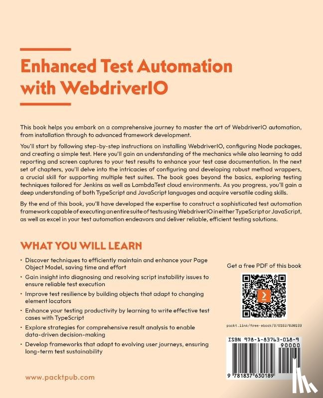 Grossman, Paul M., Goddard, Larry C. - Enhanced Test Automation with WebdriverIO