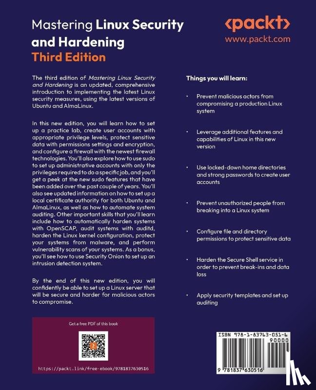 Tevault, Donald A. - Mastering Linux Security and Hardening - Third Edition