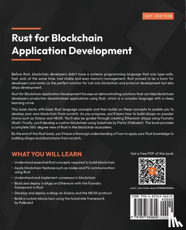 Sharma, Akhil - Rust for Blockchain Application Development