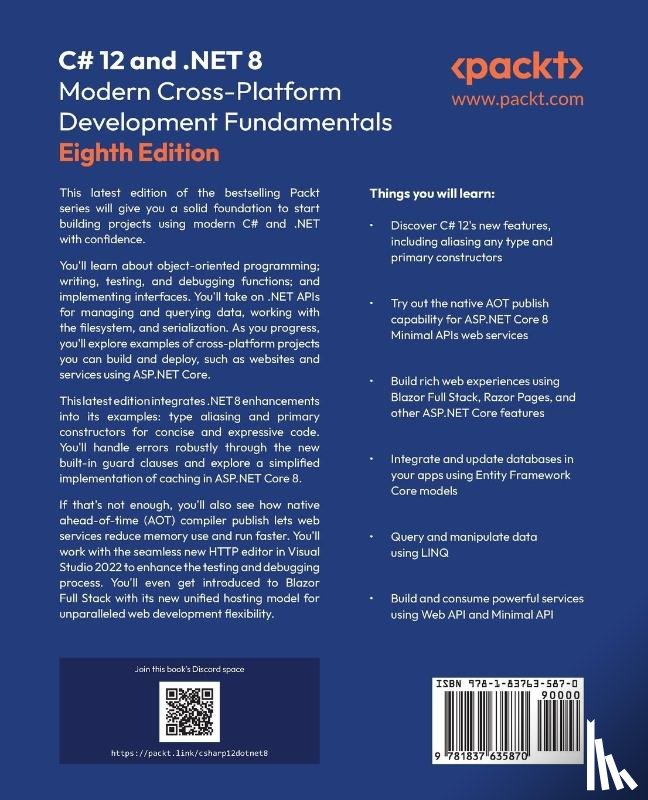 Price, Mark J. - C# 12 and .NET 8 – Modern Cross-Platform Development Fundamentals