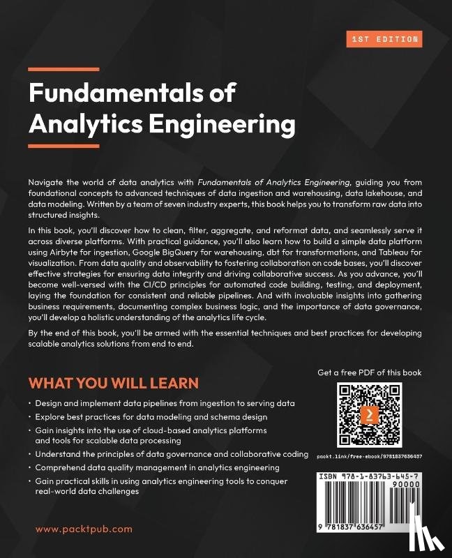 Wilde, Dumky de, Kassapian, Fanny, Gligorevic, Jovan - Fundamentals of Analytics Engineering