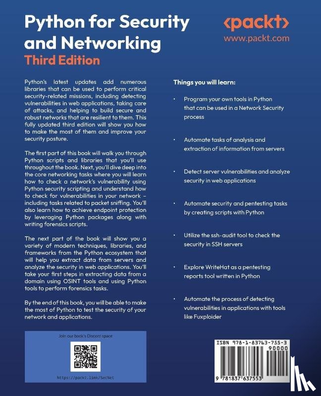 Ortega, Jose Manuel - Python for Security and Networking