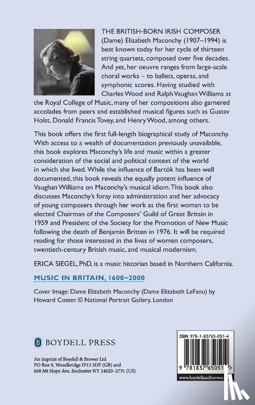 Siegel, Erica (Customer) - The Life and Music of Elizabeth Maconchy