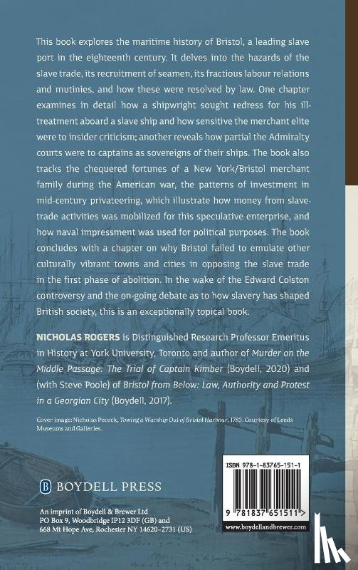 Rogers, Professor Nicholas (Royalty Account) - Maritime Bristol in the Slave-Trade Era